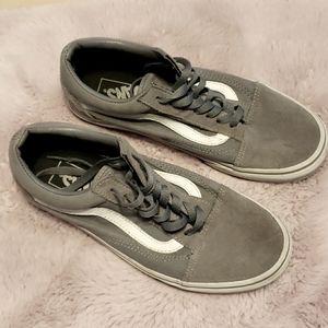 VAN'S GREY UNISEX MEN 6.0 WOMEN'S 7.5